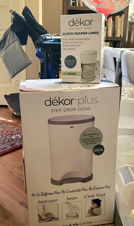 New Diaper Pail and Cloth Liner - $70