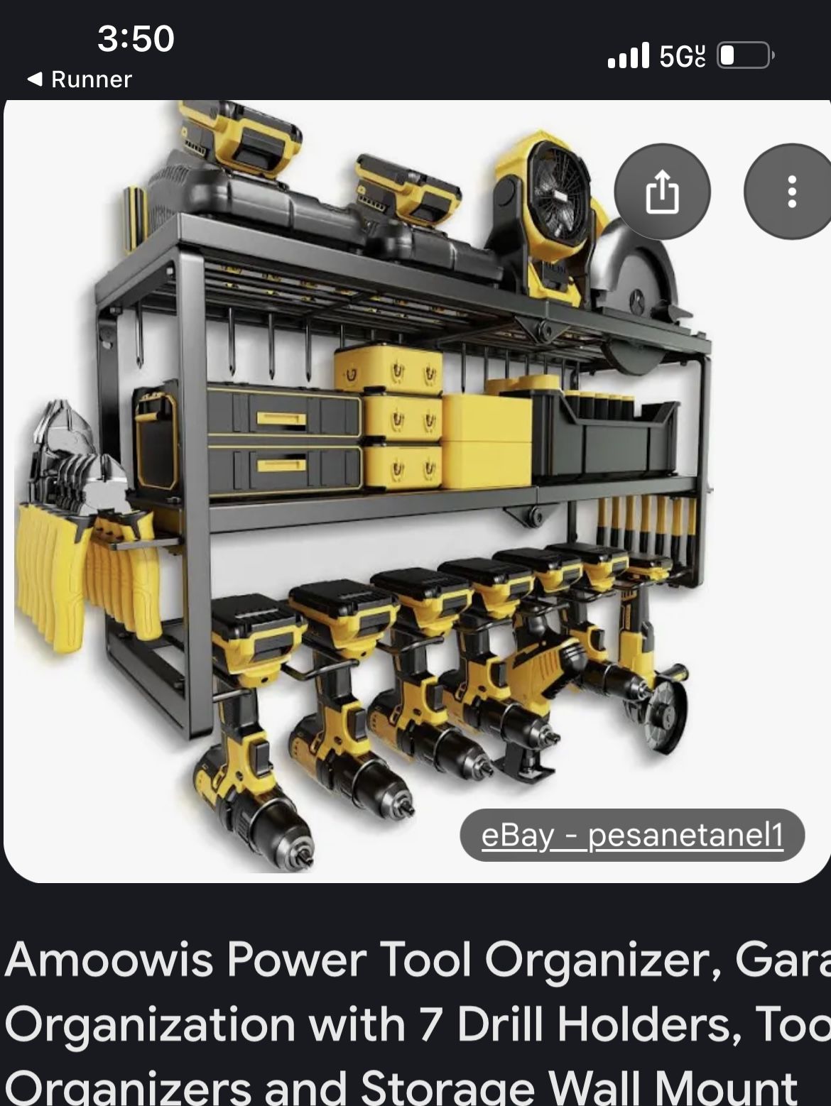 AMOOWIS POWERTOOL ORGANIZER