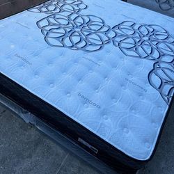🟥King Size Mattress Pillow Top 12" Thick