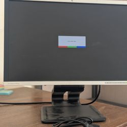 Basic HP Computer Monitor DVI DP VGA With Power Cord 