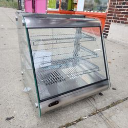 27” Heated Glass Countertop Display Case