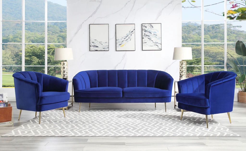 New 3 Piece Mcm Couch Set / Free Delivery 