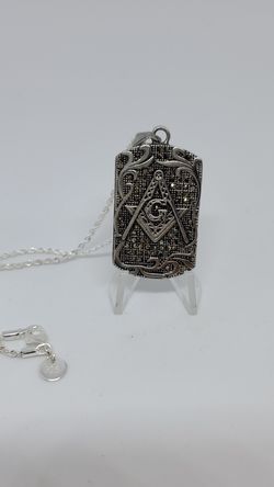 Freemason chain Masonic dogtag mason pendant necklace jewelry