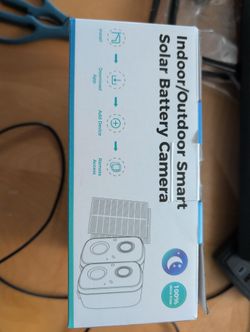 Indoor/Outdoor smart solar battery camera