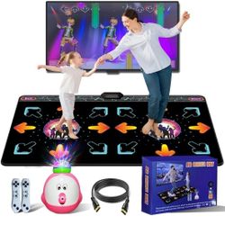 AR Double Dance Mats for Kids and Adults With Camera & Built-in 100 Games & 200 Songs