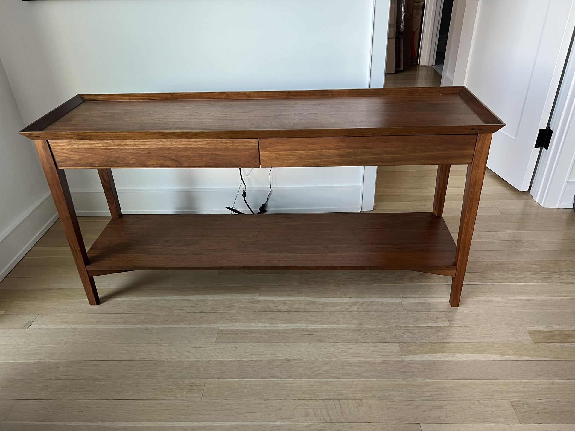 Crate and online barrel console table