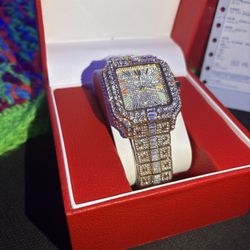 Cartier Men's Watch - Elegant Luxury Timepiece  Iced Out 