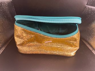 Gold Glitter Cosmetic Bag (7.5x3.5)