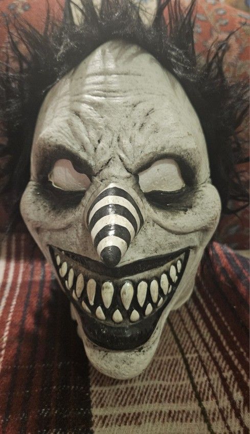 HOLLOWEEN LAUGHING JACK MASK COSTUME FACE COSPLAY CREEPY PASTA CLOWN