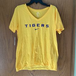 New Nike LSU Tigers Ladies Large Shirt 