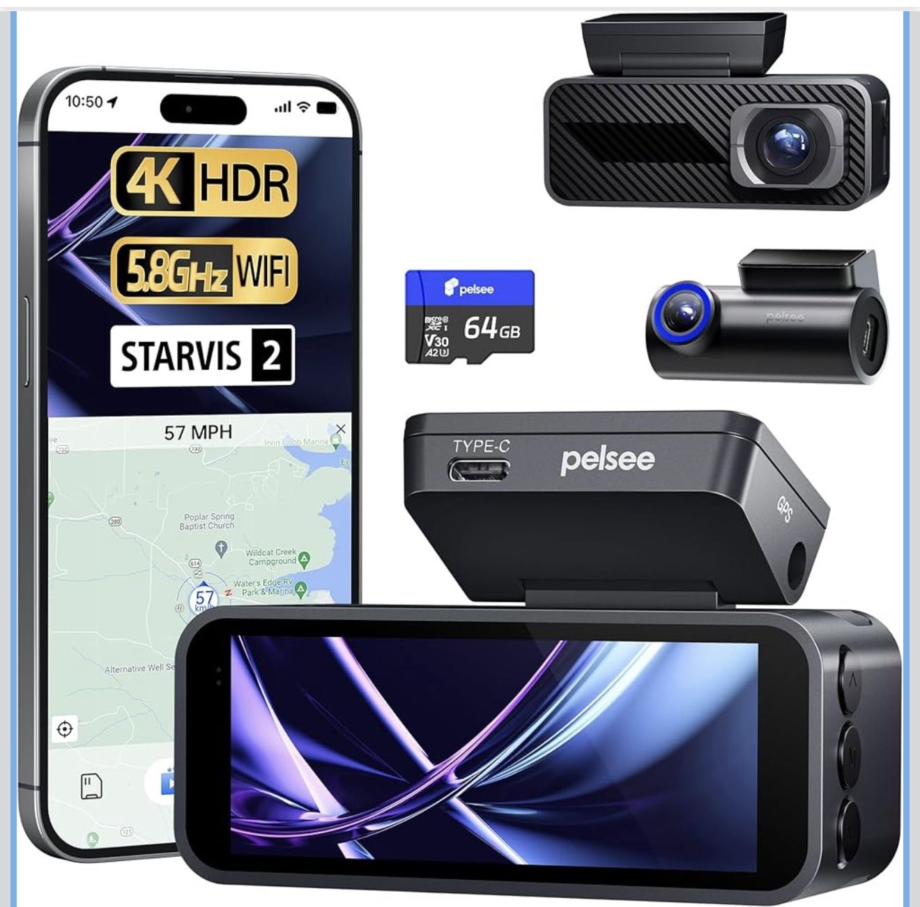 Brand new P1 Pro Dash Cam Front and Rear