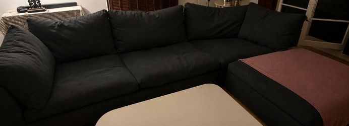 Large Dark Navy Sectional
