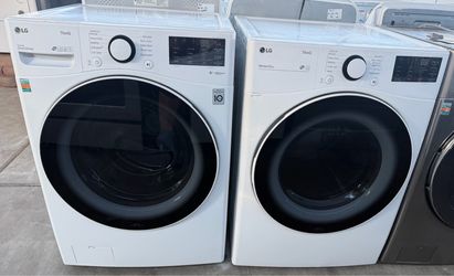 LG~📢📢🔥like New Beautiful ThinQ Front Load Washer and Dryer ⚡️Electric⚡️Set