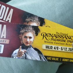 2 Brand New Tickets For The Renaissance Fair 