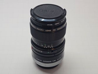 Canon FD 50MM f/3.5 Macro with Canon Extension Tube FD 25
