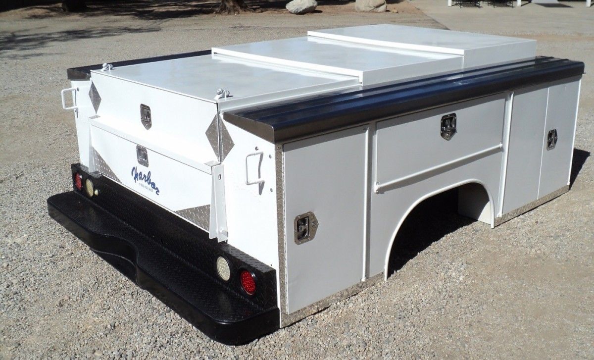 Just SOLD ##42% OFF-"HARBOR SS ULTIMATE LOWBOY ENCLOSURE" Utility Bed. auto parts accessories