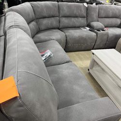 Ashley Power Reclining Sectional Sofa Couch 
