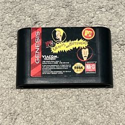 MTV's Beavis and Butt-Head (Sega Genesis, 1994) Cart Only Authentic Tested