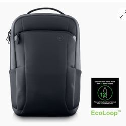Dell EcoLoop Pro Slim 15 Backpack CP5724S 17.5 x 5.5 x 12.4 inches / 20.81 oz Lightweight
