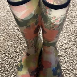 Womens Floral Size 8 Rain Boots 