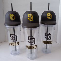 San Diego Padres MLB Helmet Lid 24oz Sipper