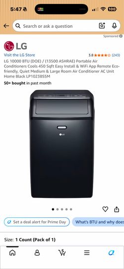 Air Conditioner LG 10,000 BTU