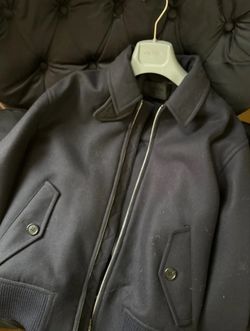 Prada FW 2018 Wool Blue Bomber