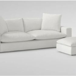 Beautiful Modern Sofa and Ottoman