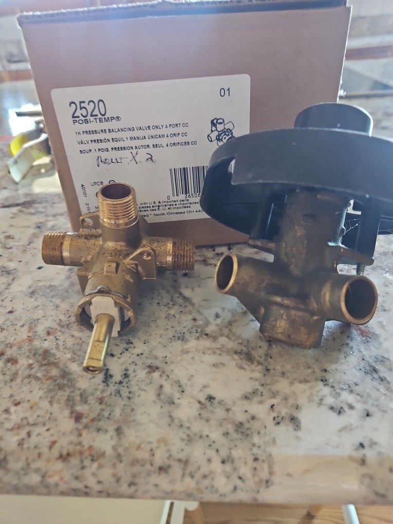 TWO MOEN SHOWER/TUB VALVES