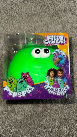 Kitty Squeeze Brand New Sealed In Box Green Kitty