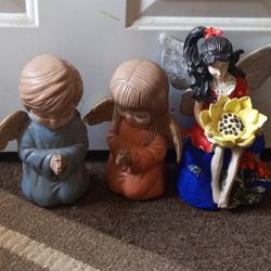 Angel Statues Good Condition $7.00 Each 