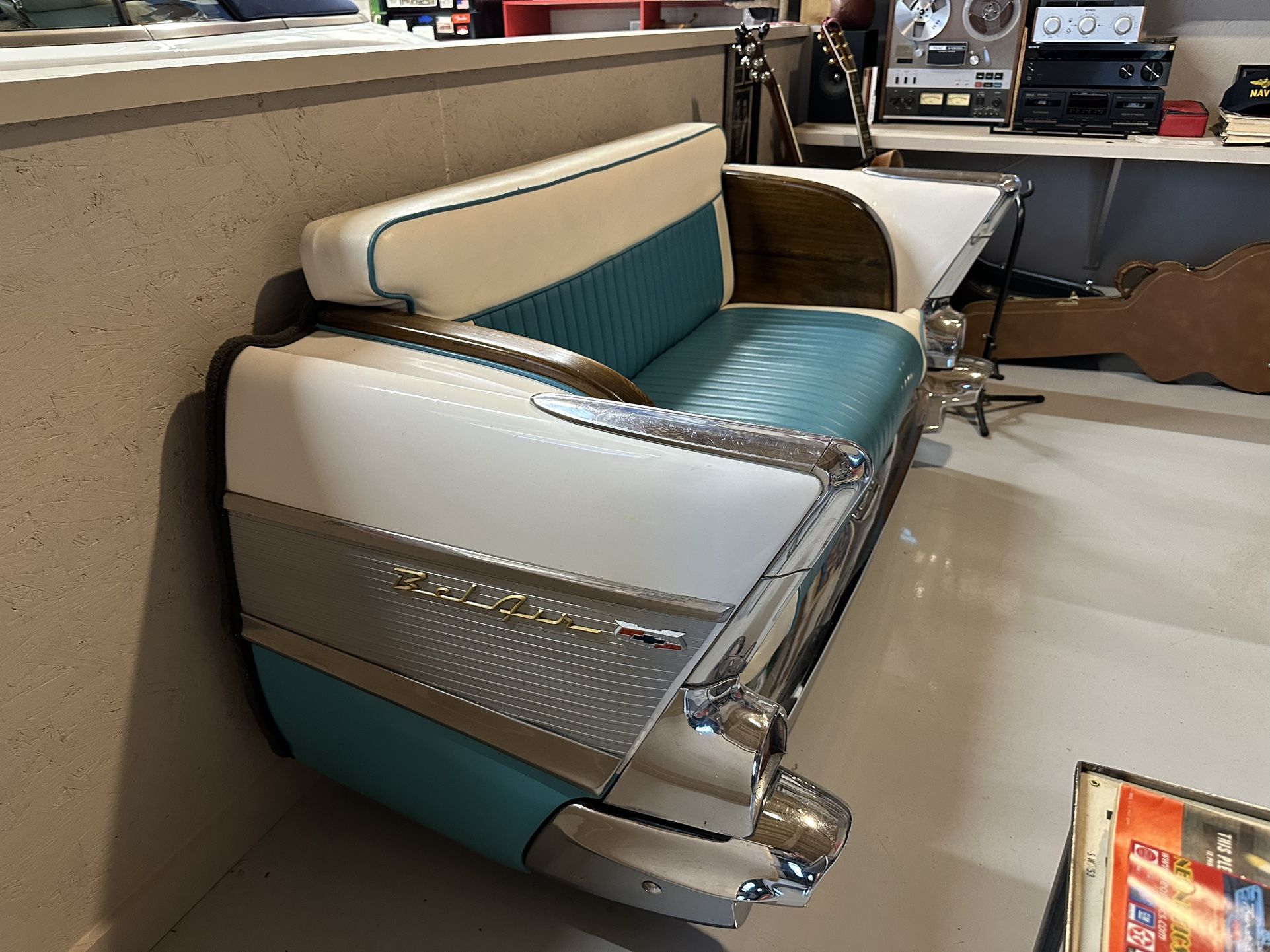 Authentic 1957 Chevrolet BelAir Car Couch Seat
