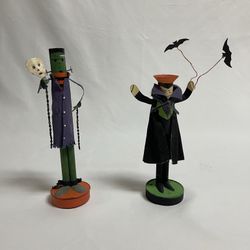 Spooky Taper Candle Holders (Pair)