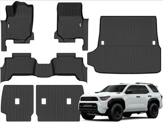Black All-Weather Floor Mat Set for Toyota 4Runner
