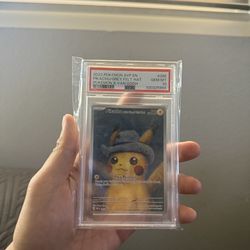 Van Gogh pikachu with Felt Hat Psa 10