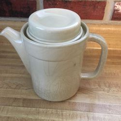Rare Vintage Pfaltgraff Oatmeal Compatibles Stoneware Coffee/Teapot
