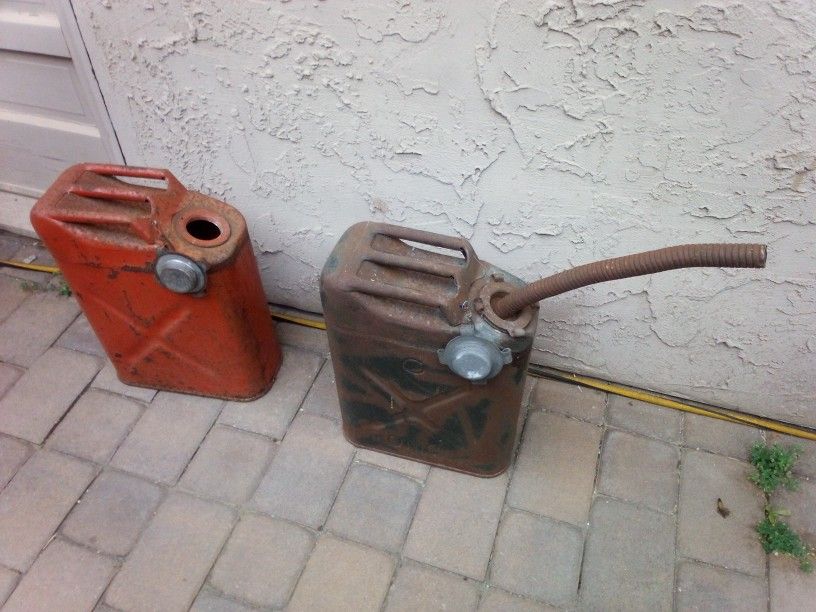 Vintage Back Up Gas Cans
