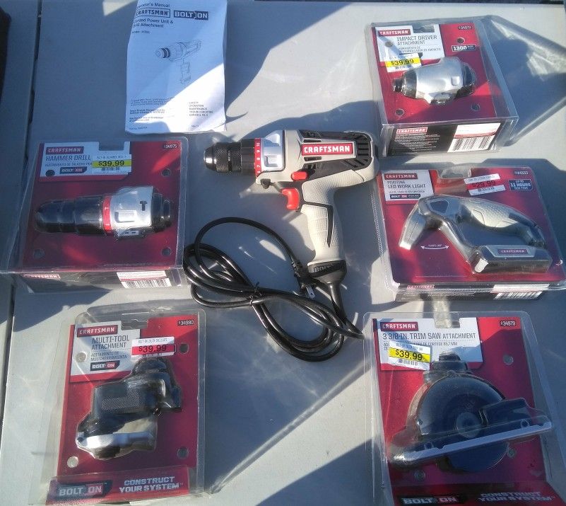 CRAFTSMAN MULTI TOOL 7 ATTACHMENTS. READ DETAILS