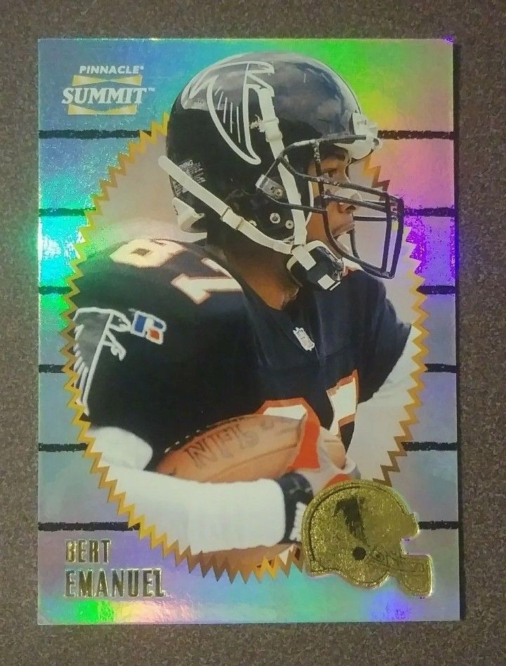 1996 Pinnacle Summit Bert Emanuel #67 Atlanta Falcons Football Card Special? Vintage Collectible Sports NFL