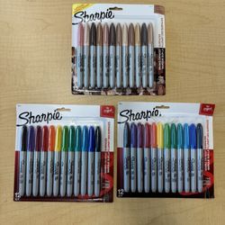 Sharpie Skin Colored Portrait Permanent Marker Original  Art 36 Count 