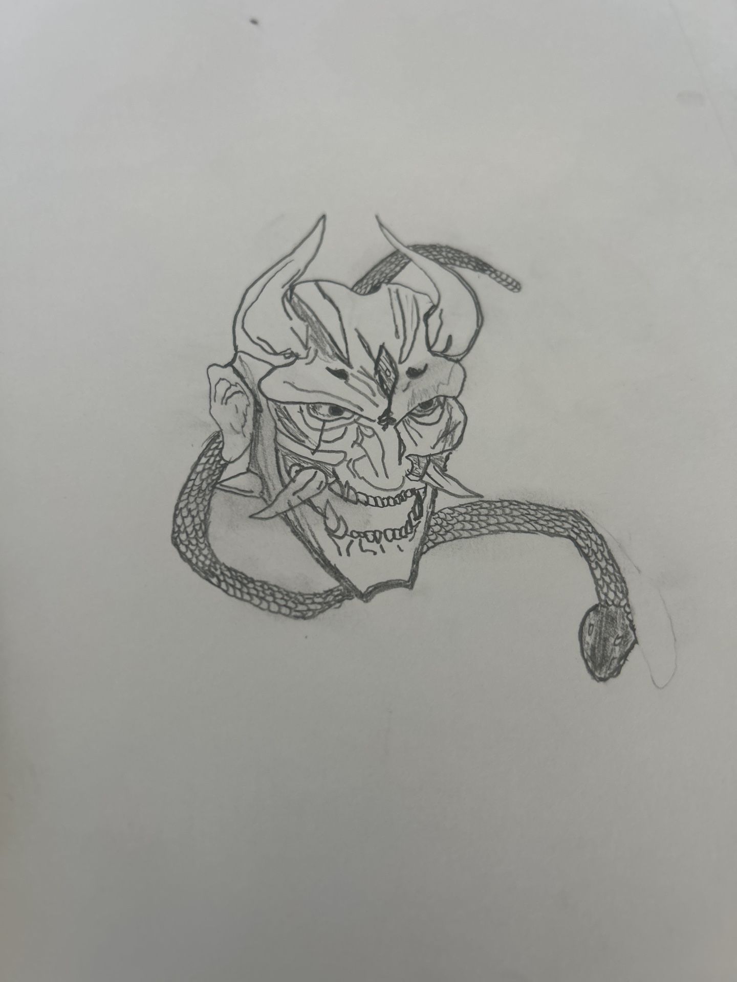 Oni Mask Drawing