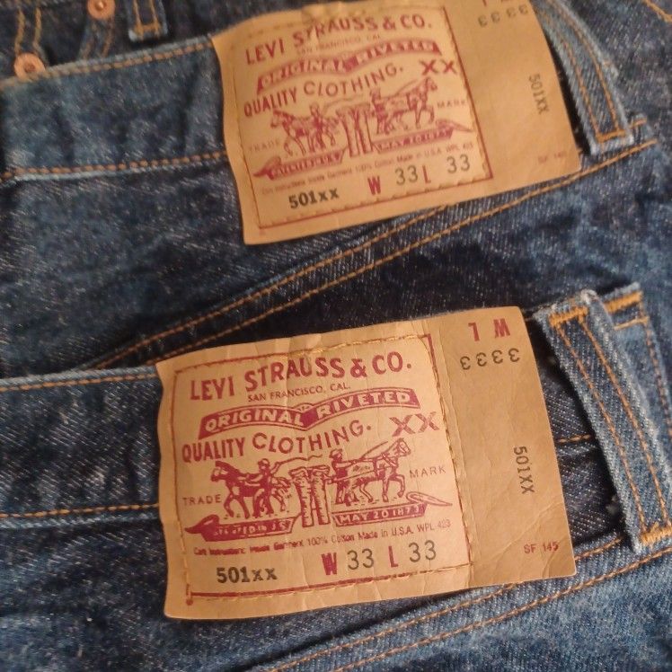 Levi's 501xx Vintage 33 33 Lightly Worn