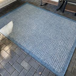 Tommy Bahama Marlin Transitional Indoor/Outdoor Area Rug, Blue, 5'3"x7'3"