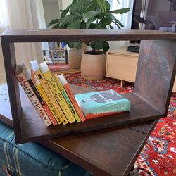 Bookshelf (pair, Floating, Custom Hardwood)