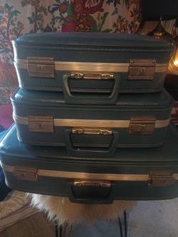 vintage suitcases set