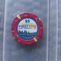 5$ Dollar Rivers Casino Chip 