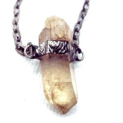 Gothic Quartz Necklace 
