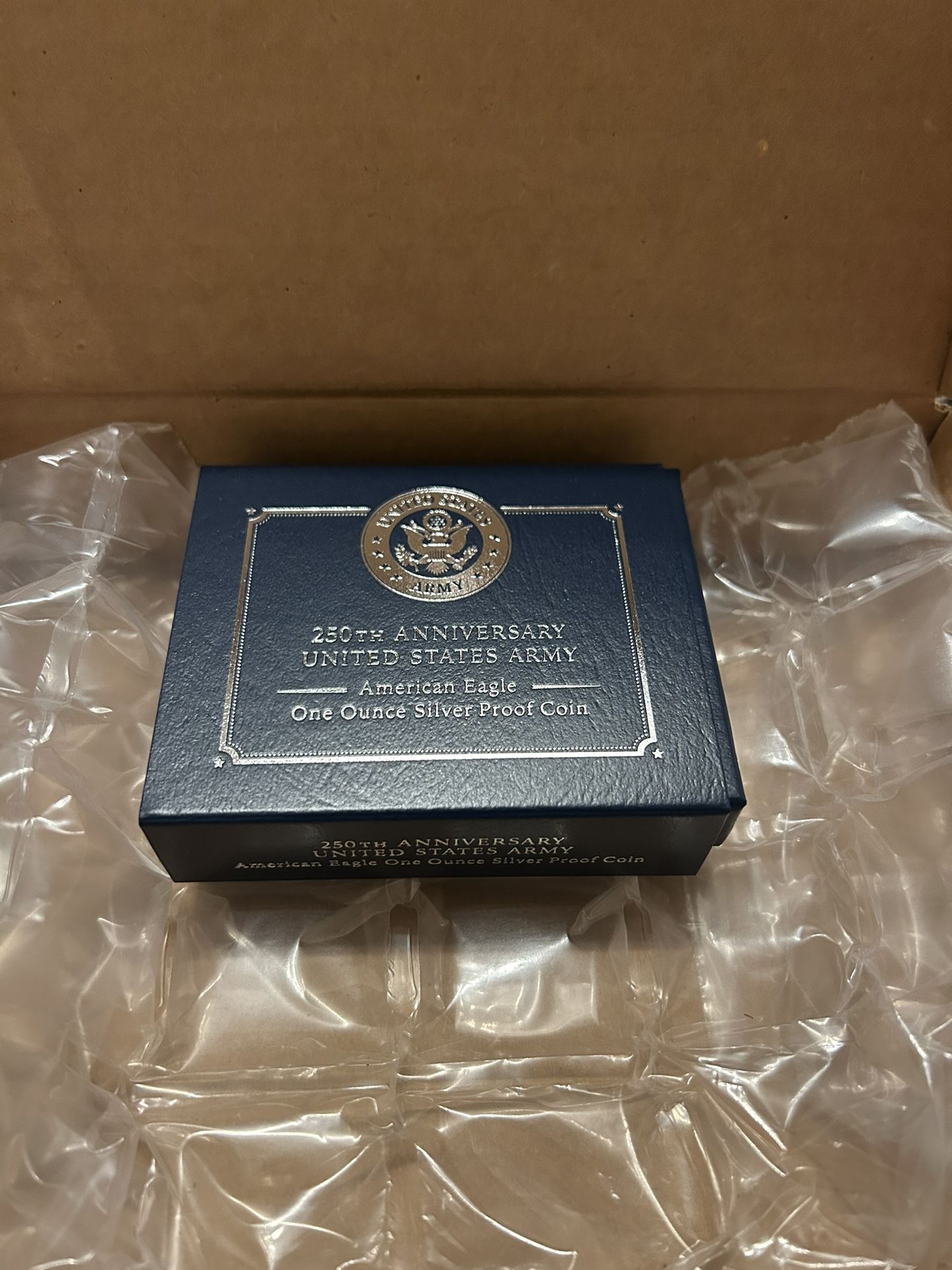 250th Anniversary United States Army American Eagle One Ounce Silver Proof Coin
