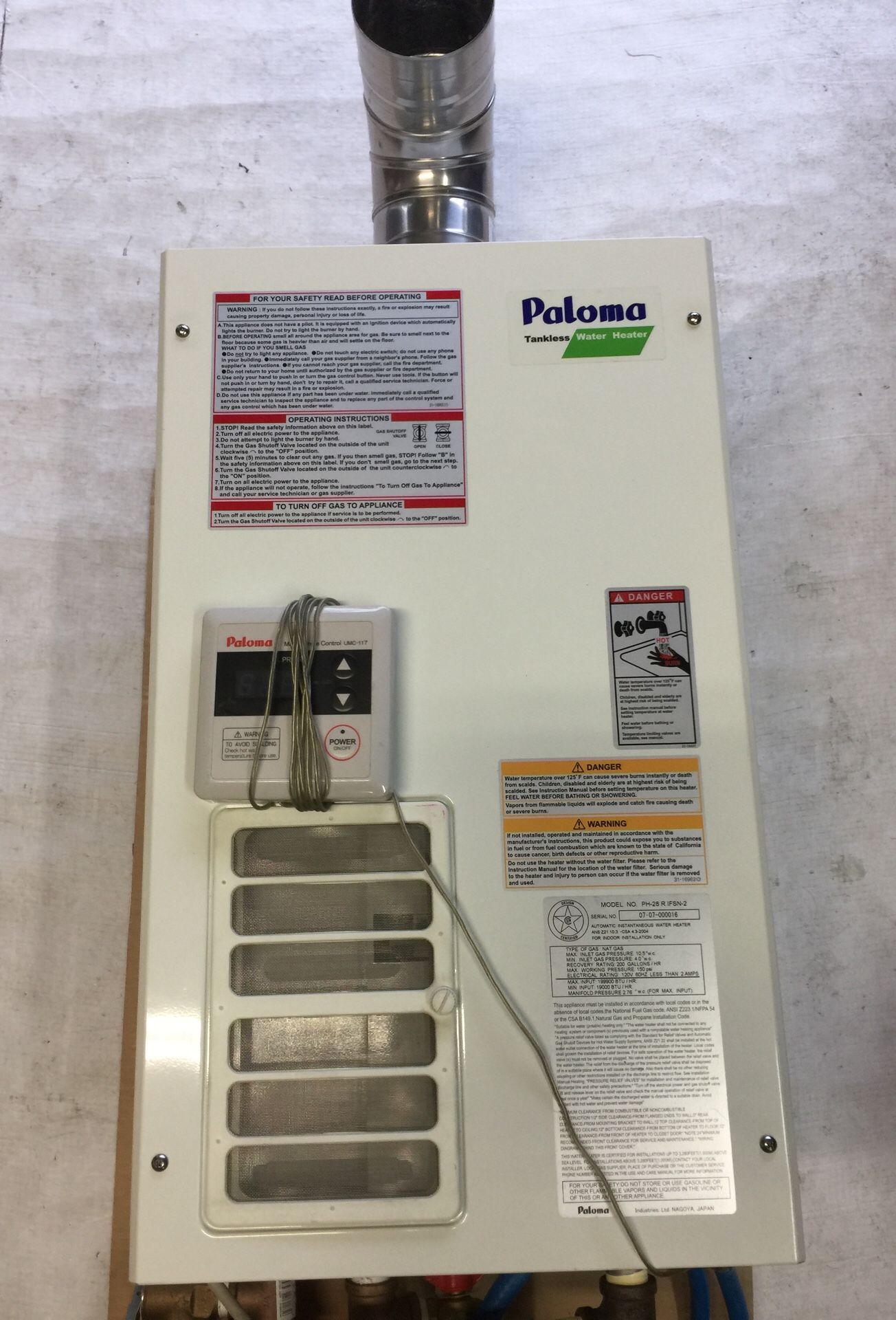 Paloma Tankless Water Heater for Sale in Kent, WA OfferUp