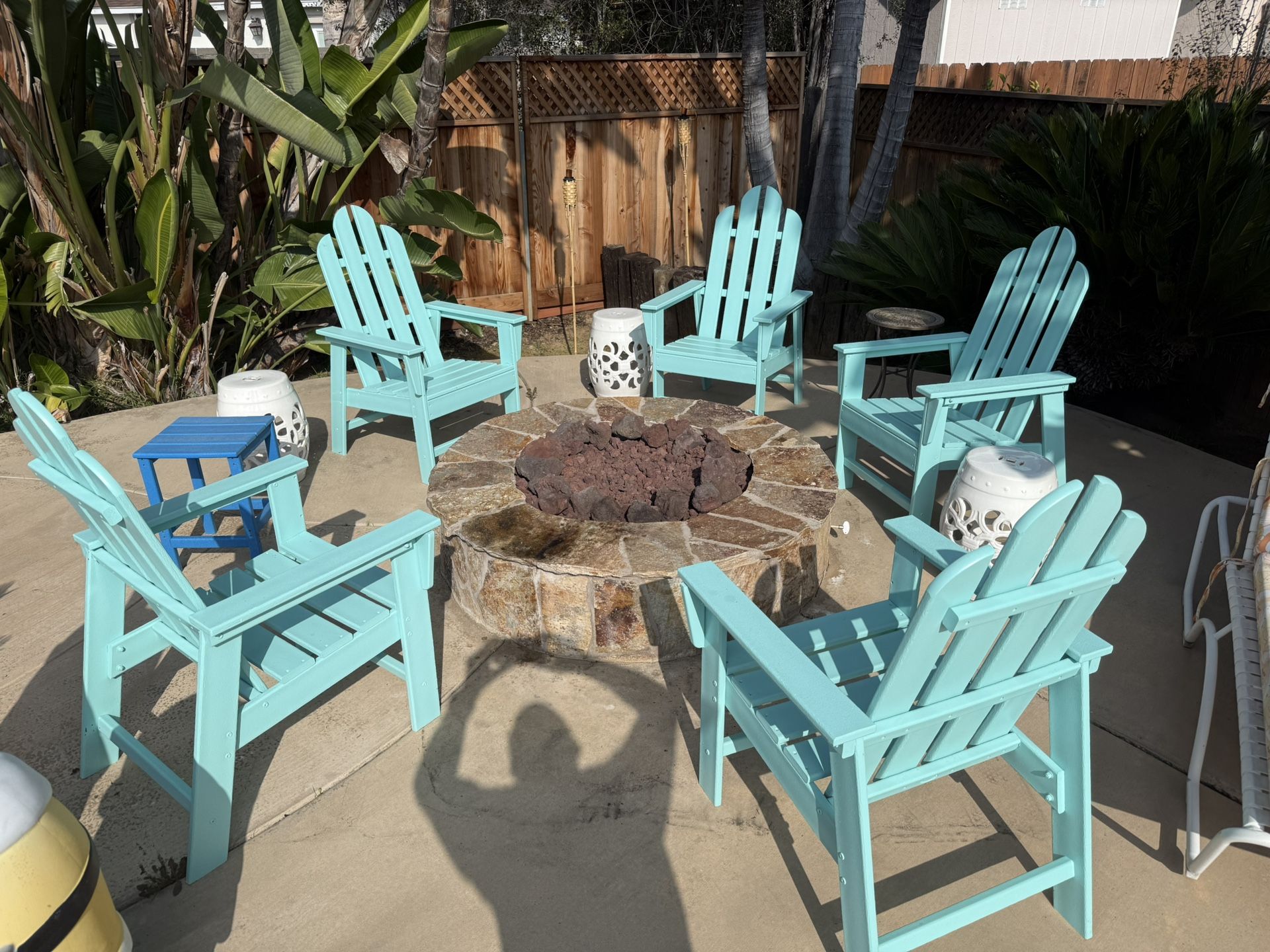 5 Polywood Adirondack Chairs